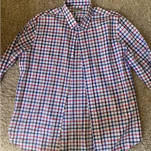 Express Men's Plaid Button Down- Size XL (17-17.5)